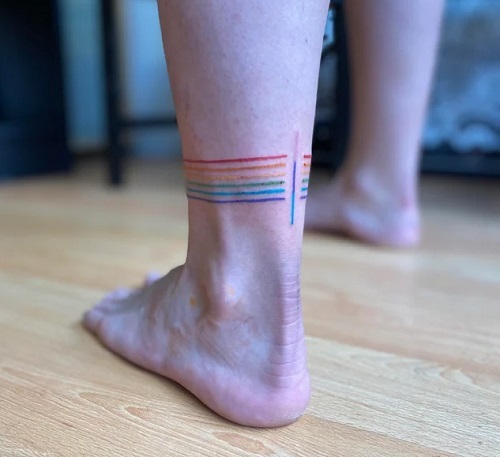 Unique Rainbow Pride Tattoo