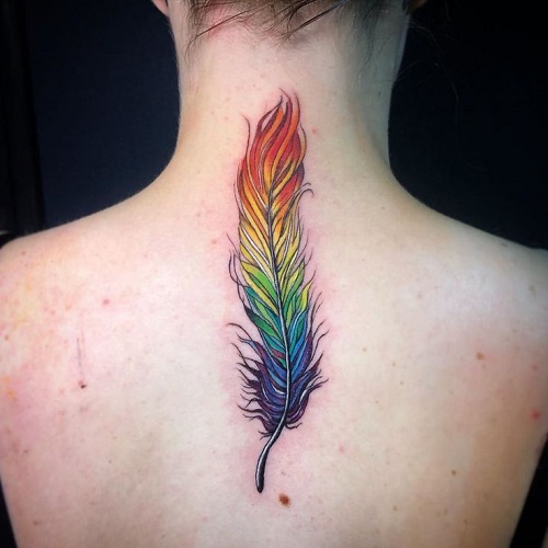Rainbow Feather Idea