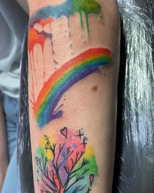 Rainbow Tattoo Unique