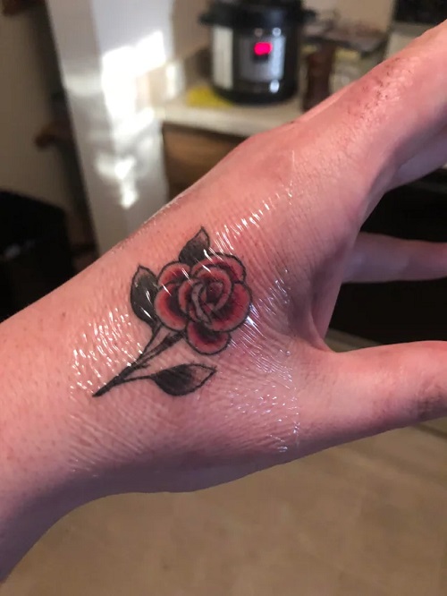 Lesbian Pride Rose Tattoo
