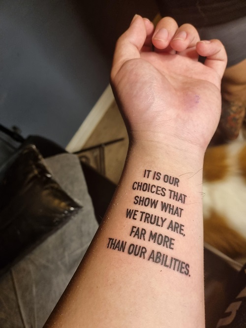 Personal Mantras in tattoos