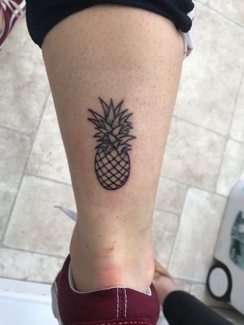 Easy Pineapple Tattoo 2