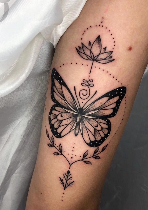 black butterfly tattoo 5