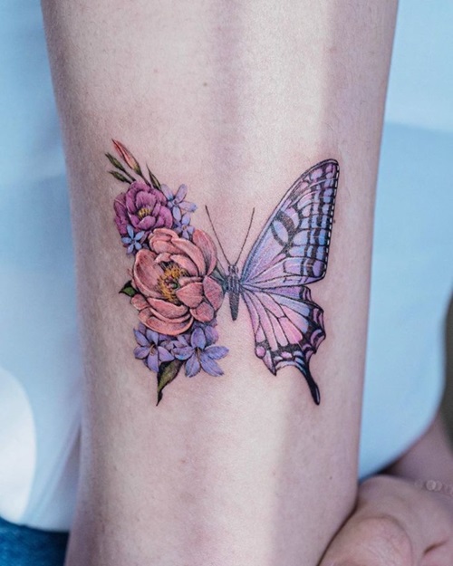 Butterfly with Flower Wing