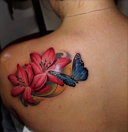 Lilies and Butterflies