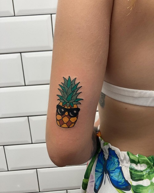 Pineapple Tattoo Idea 7