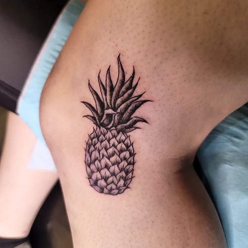 Beautiful Pineapple Tattoo 7