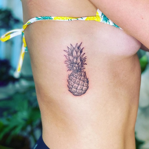 Beautiful Pineapple Tattoo 4