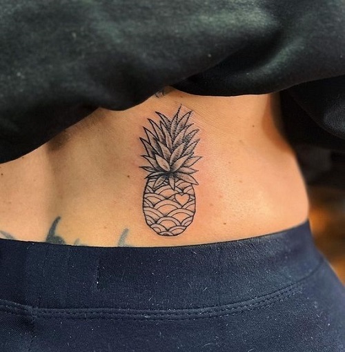 Colorful Pineapple Tattoo 3