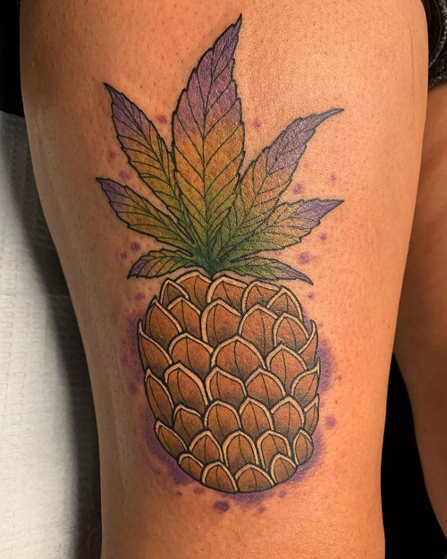 Beautiful Pineapple Tattoo 3