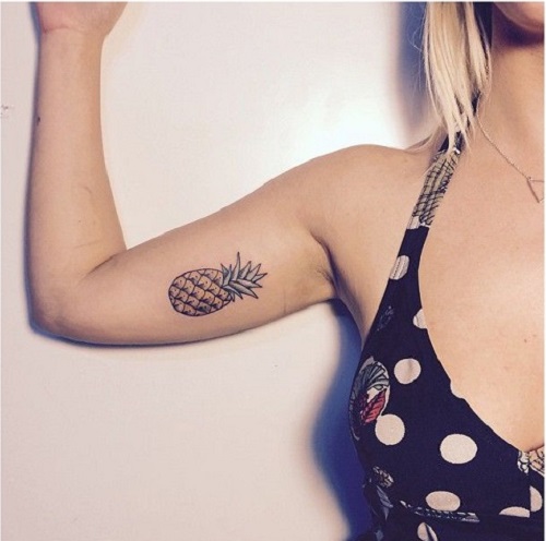 Beautiful Pineapple Tattoo 2