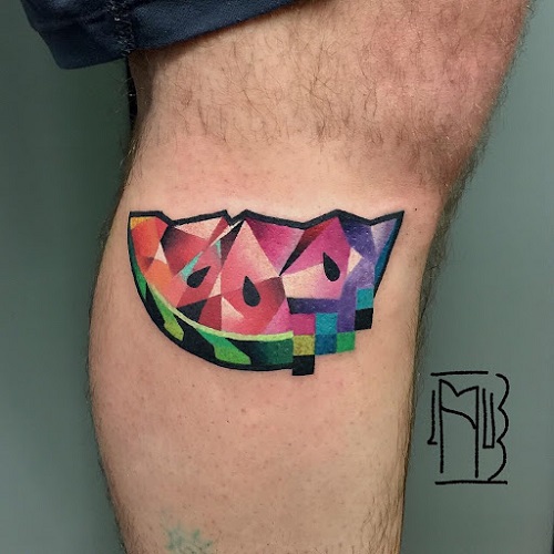 Pixel  watermelon Tattoo Styles