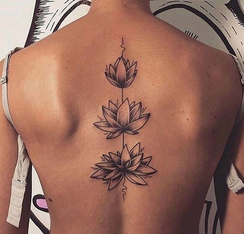 Beautiful water Lily Tattoo 3