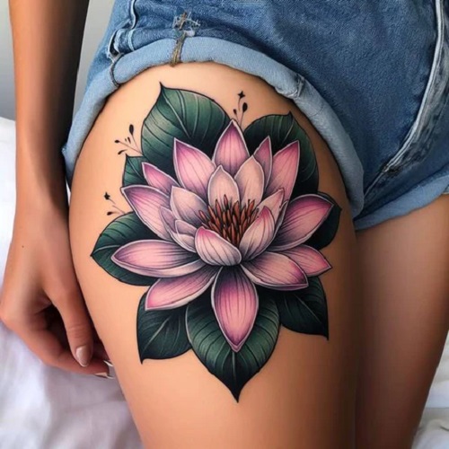  water Lily Tattoo ideas 6