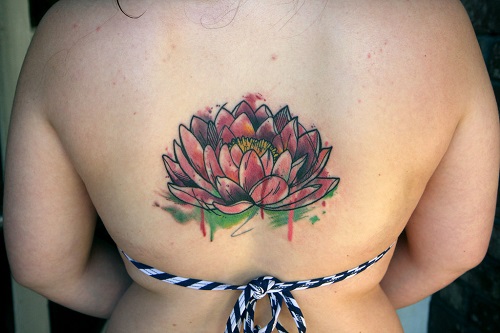 Water Lily Tattoo 4