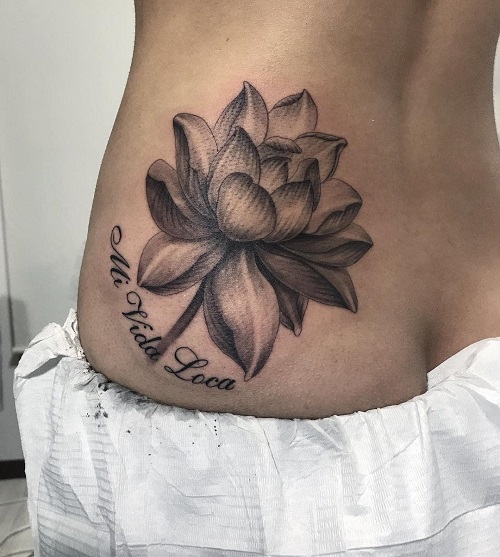 Water Lily Tattoo 5