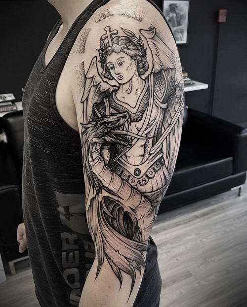 Archangel Michael Tattoo 1

