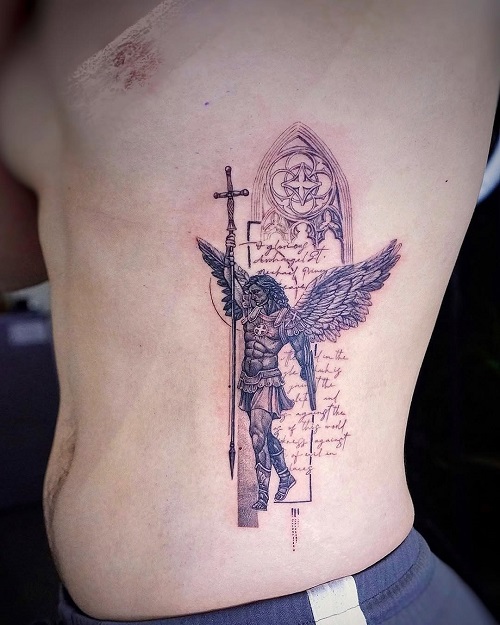 Archangel Michael Tattoo 9