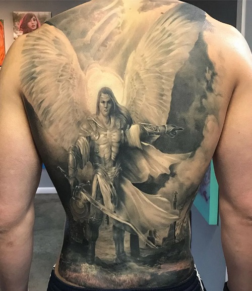 Archangel Michael Tattoo 6