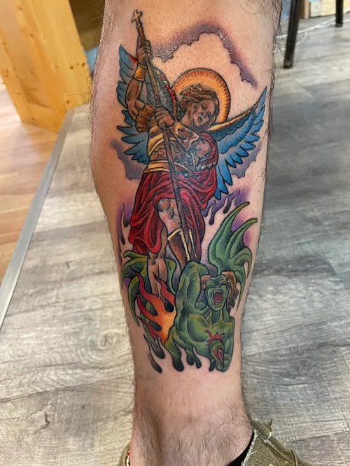 Archangel Michael Tattoo 7