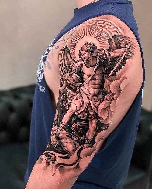 Archangel Michael Tattoo 8