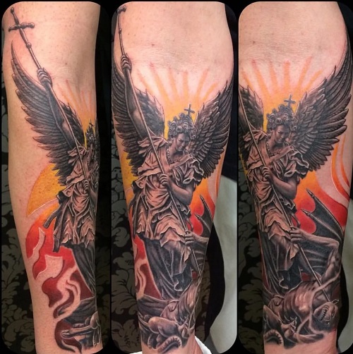 Archangel Michael Tattoo 2