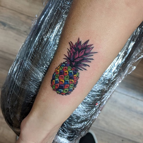 pineapple tattoo  11