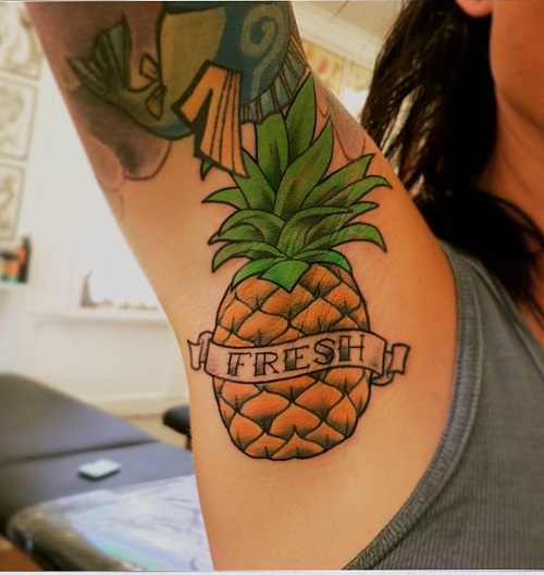 pineapple tattoo  14