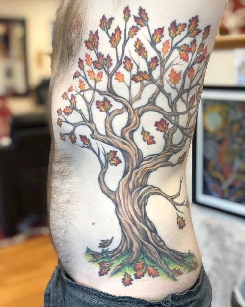 Beautiful Oak Tree Tattoo 3