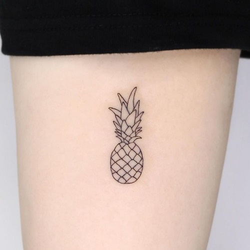 pineapple tattoo  12