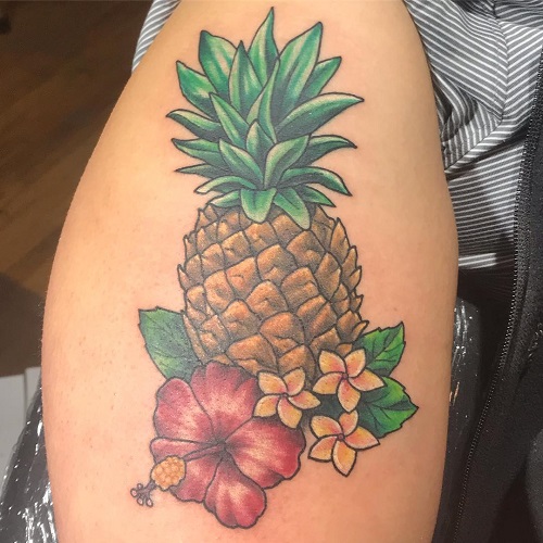 pineapple tattoo  10