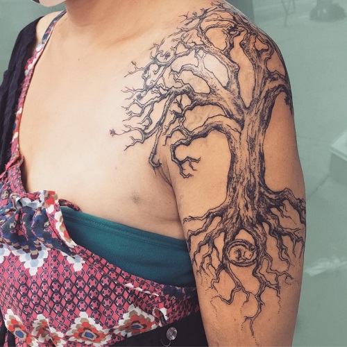 Oak Tree Tattoo 1