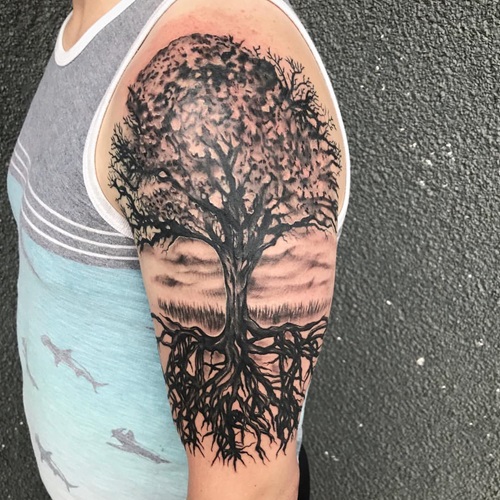 Memorial Oak Tree Ink