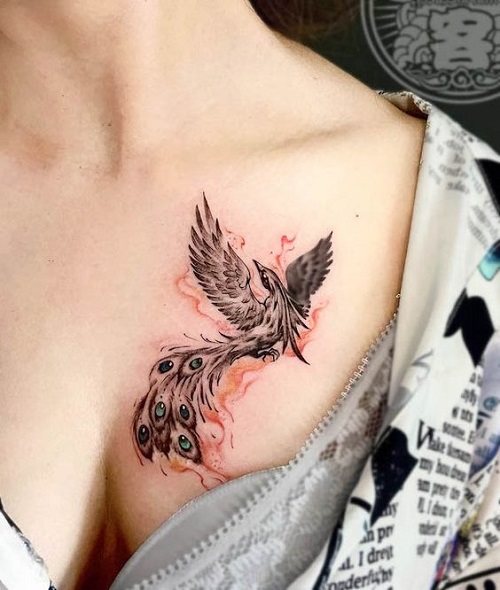 Traditional Phoenix Tattoo 4