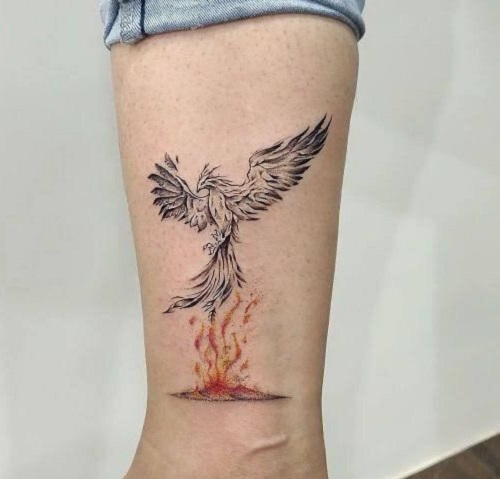 Traditional Phoenix Tattoo 5