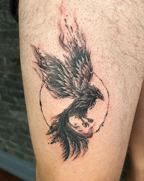 Custom Phoenix Tattoo 4