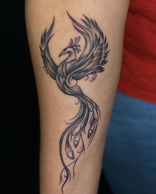 Custom Phoenix Tattoo 5