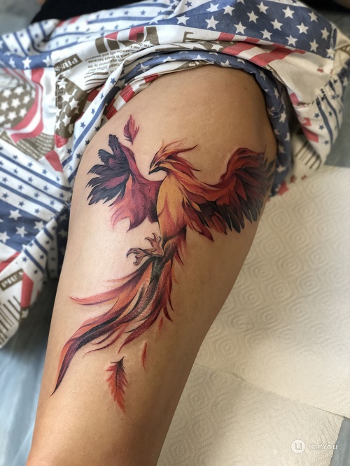 Colorful Phoenix Tattoo 4