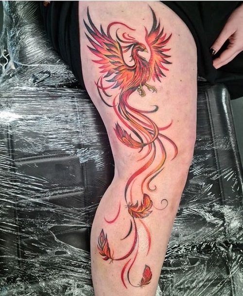 Easy Phoenix Tattoo 1