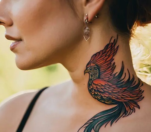 Colorful Phoenix Tattoo 5