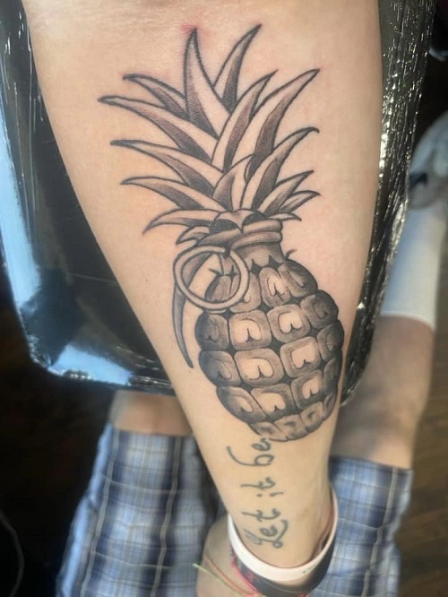 pineapple tattoo  2