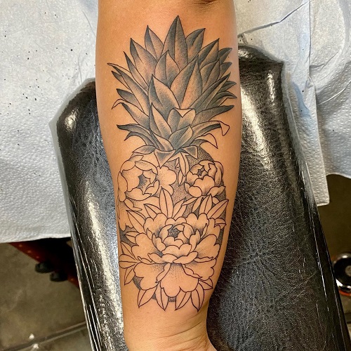 pineapple tattoo  25