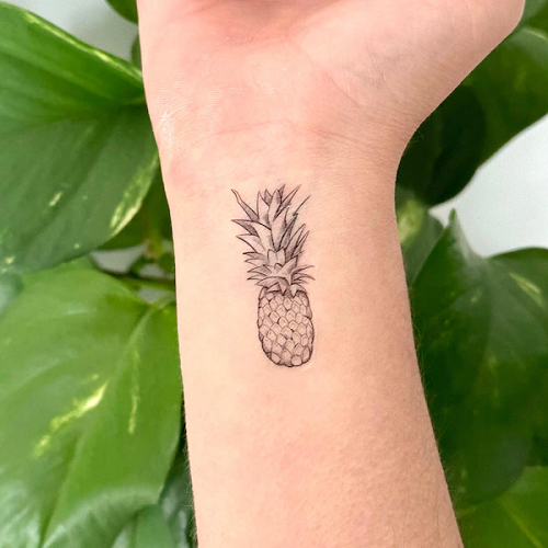 pineapple tattoo  13