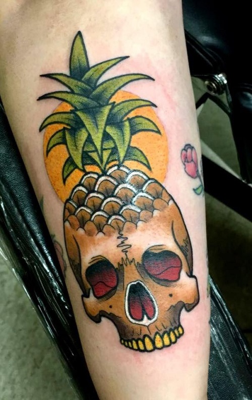 pineapple tattoo  8