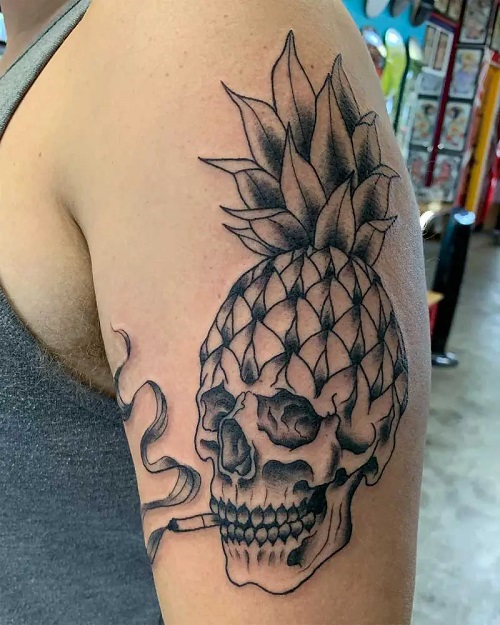 pineapple tattoo  26