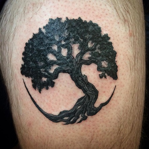 Beautiful Oak Tree Tattoo 1