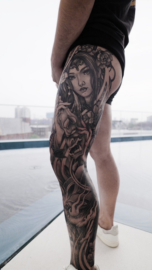 Unique Geisha Tattoo 3