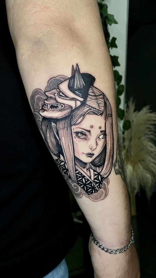 Unique Geisha Tattoo 5