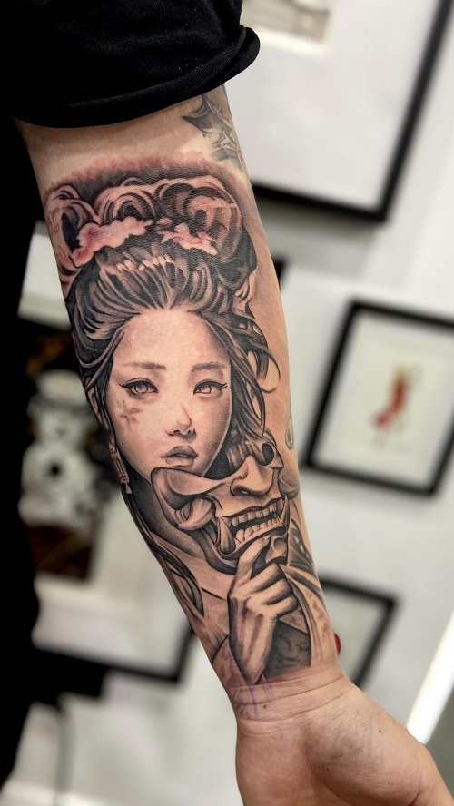 Woman Geisha Tattoo 3