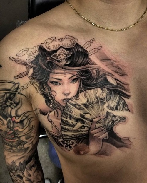 Traditional Geisha Tattoo 1